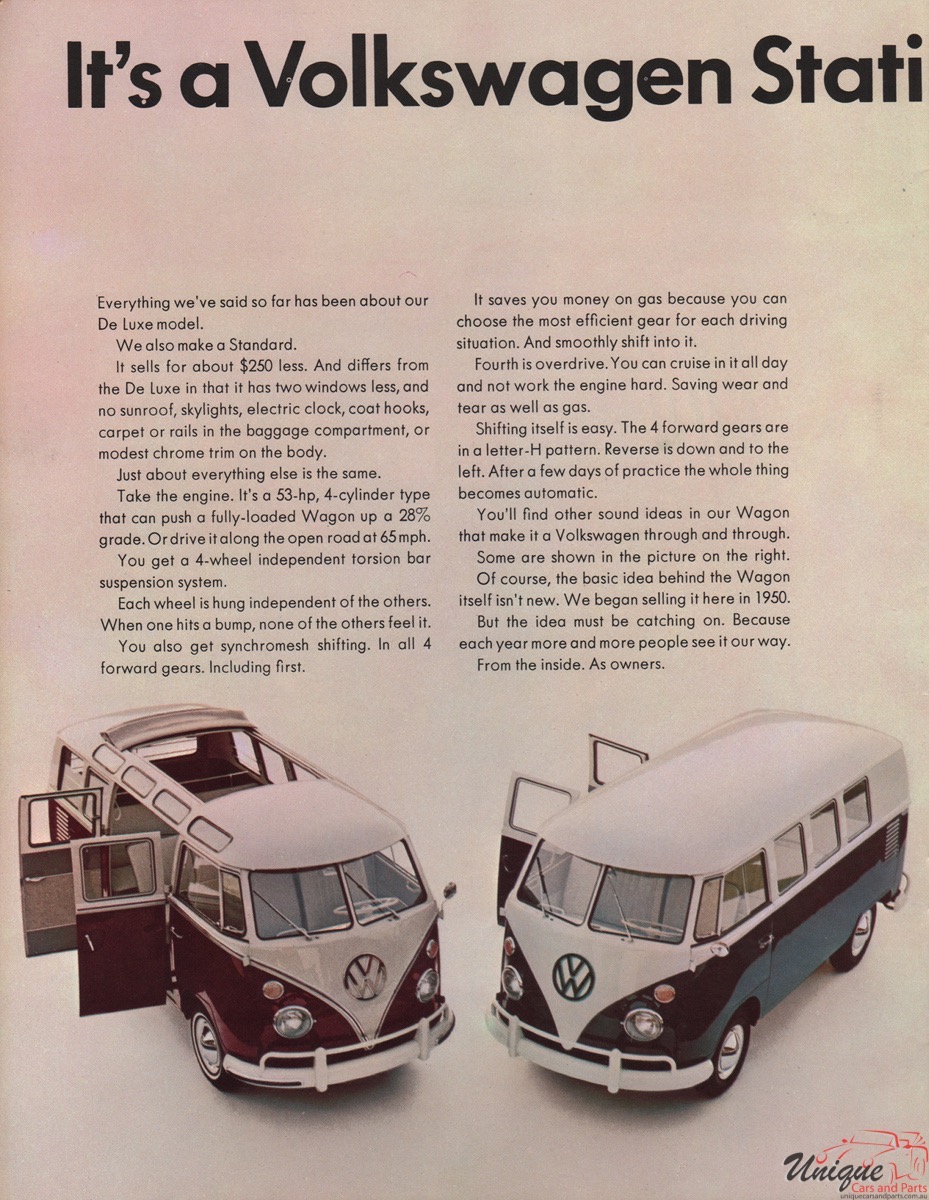 1967 Volkswagen Kombi Bus Brochure Page 6
